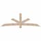 Ekena Millwork Alberta Smooth Timber Gable Bracket, Douglas Fir, 96"W x 32"H x 1 1/2"D x 5 1/2"F, 8/12 Pitch GBW096X32X0206ALB00SDF - alternate 1